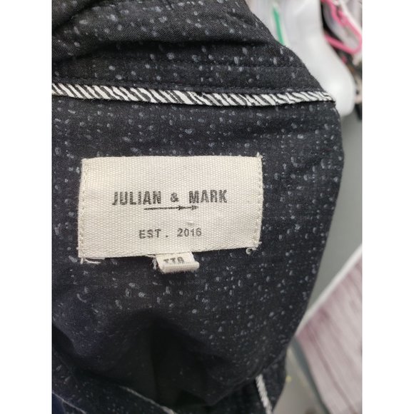 Julian & Mark Long sleeve button down‎ XXL black gray printed shirt - Picture 3 of 12